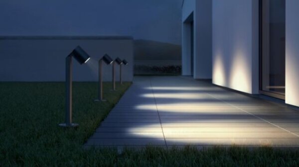 STEINEL 058661 - LED Vonkajšia lampa so senzorom SPOT WAY 1xGU10/7W/230V IP44