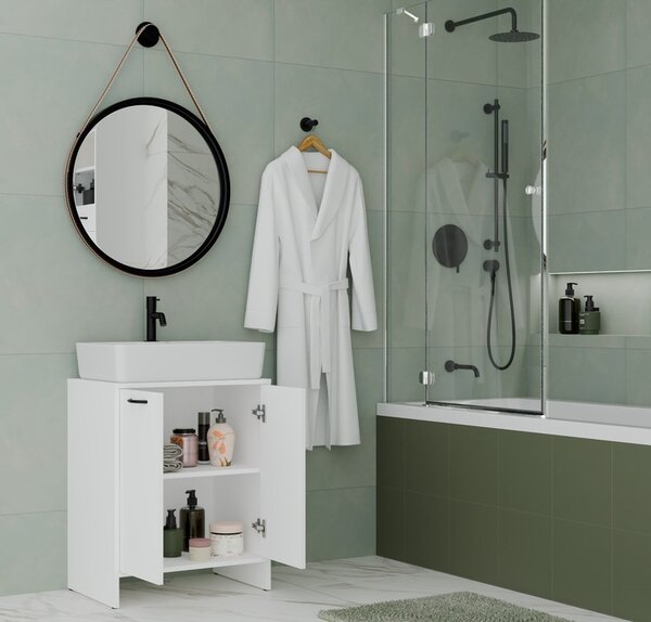 TP Living Skrinka pod umývadlo s doskou Nina 60 cm biela