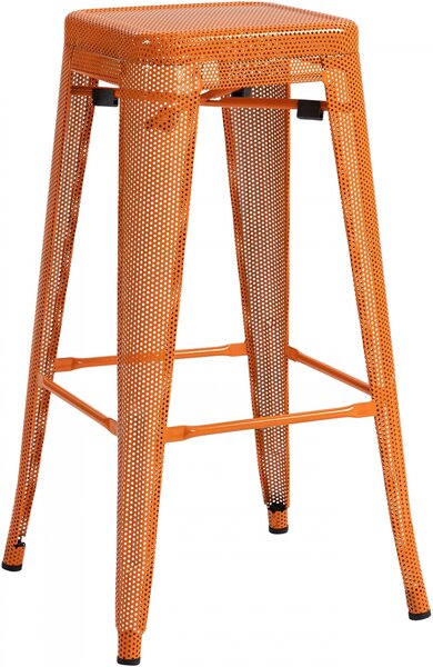 Kovová barová stolička Fletcher - Oranžová