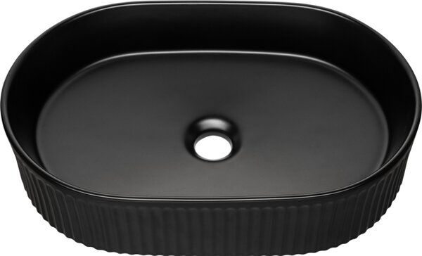 Comad Závesná skrinka Nova Oak s doskou a umývadlom 80 cm dub coast evoke/čierna