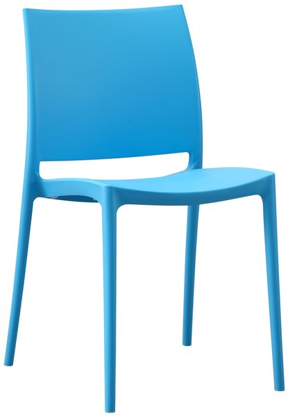 Plastová stolička Meton - Modrá