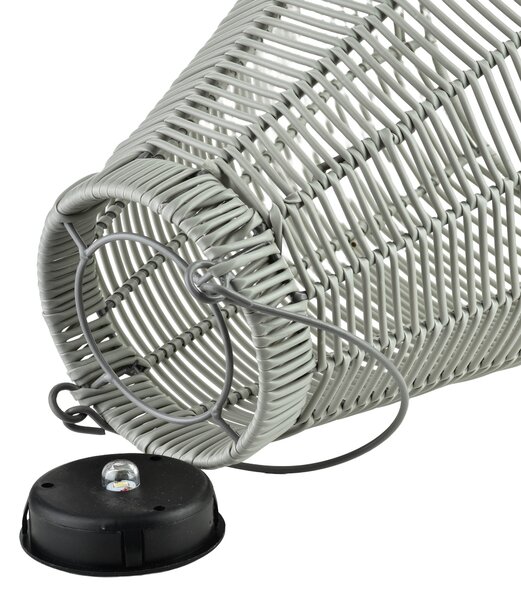 Mondex Solárny lampáš SOKKE 33/45 sivý