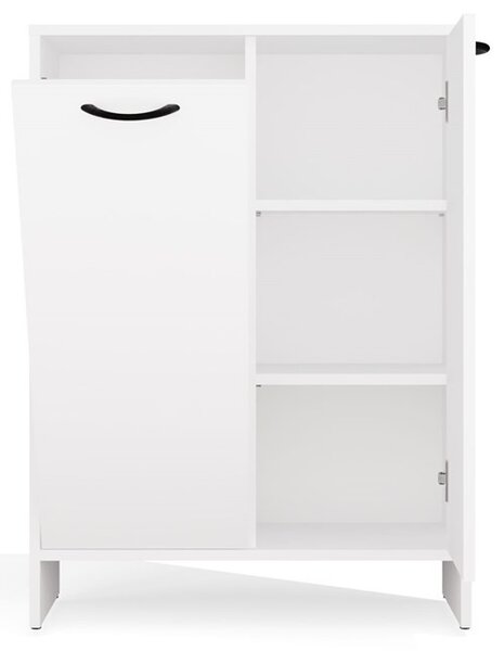 TP Living Spodná kúpeľňová skrinka s košom na bielizeň Nina 66 cm biela