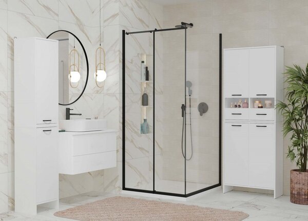 TP Living Spodná kúpeľňová skrinka s košom na bielizeň Nina 35 cm biela