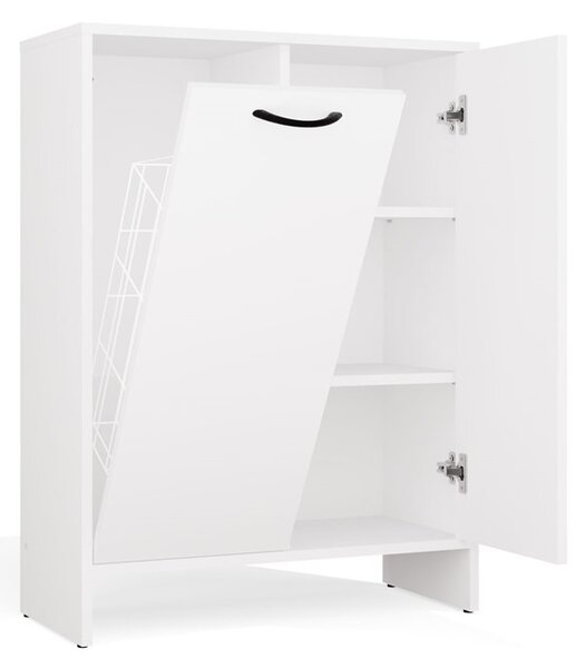 TP Living Spodná kúpeľňová skrinka s košom na bielizeň Nina 66 cm biela