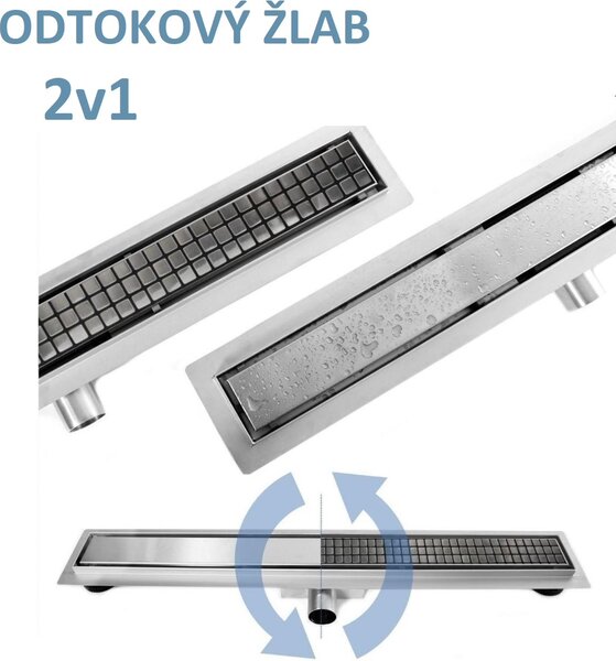 MAXMAX Odtokový sprchový žľab MAXMAX NEO PURE 2v1
