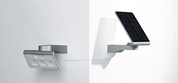 STEINEL 671013 - Solárna LED-reflektor XSolar L-S 1,2W/LED strieborná IP44