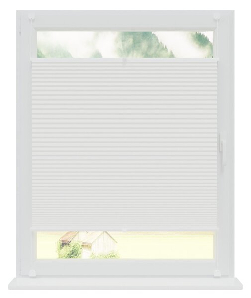 Neinvazívna voštinová plisovaná roleta white Šířka (cm): 133