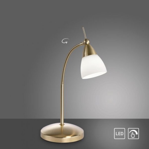 Paul Neuhaus 4001-60 - LED Stmievateľná stolná lampa PINO 1xG9/3W/230V zlatá