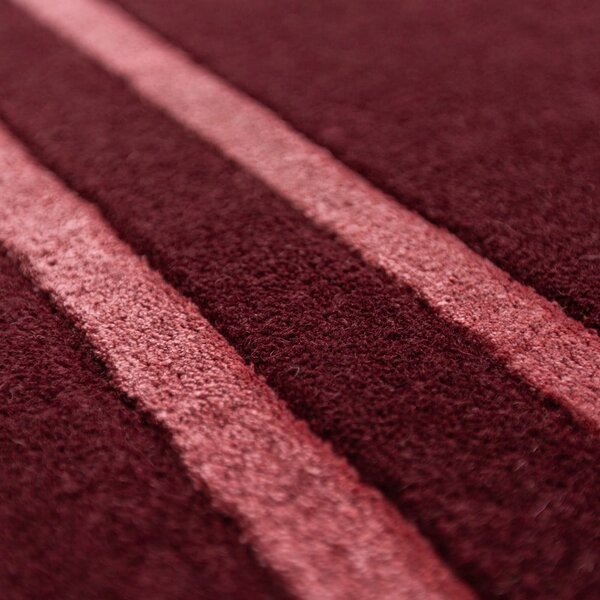 Vínový ručne tkaný vlnený koberec 200x290 cm Gatsby – Flair Rugs