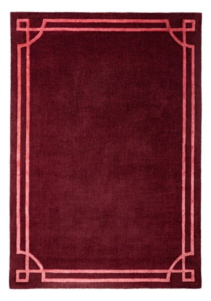 Vínový ručne tkaný vlnený koberec 200x290 cm Gatsby – Flair Rugs