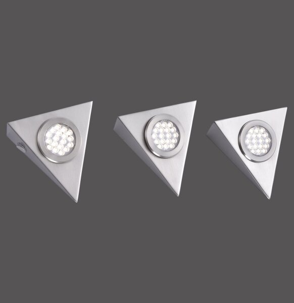 Paul Neuhaus 1119-55-3 - SADA 3x LED Osvetlenie nábytku so senzorom LED/2,5W/230V