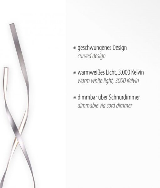 Paul Neuhaus 720-55 - LED Stmievateľná stojacia lampa LINDA LED/27W/230V chróm