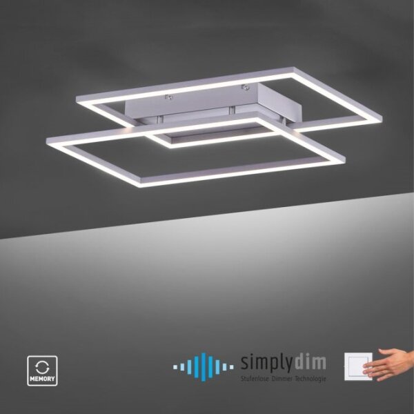 Paul Neuhaus 8192-55 - LED Stmievateľný prisadený luster INIGO 2xLED/12W/230V