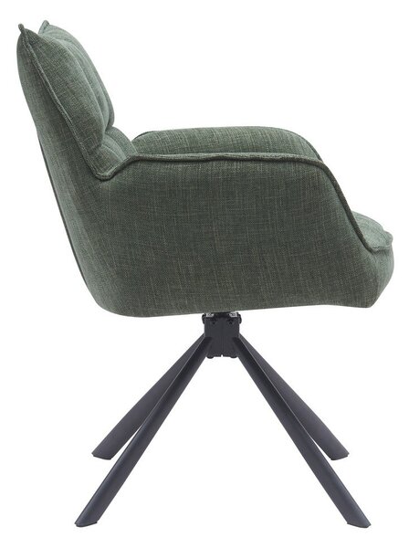 Zelené čalúnené jedálenské kreslá v súprave 2 ks Marilla – Unique Furniture