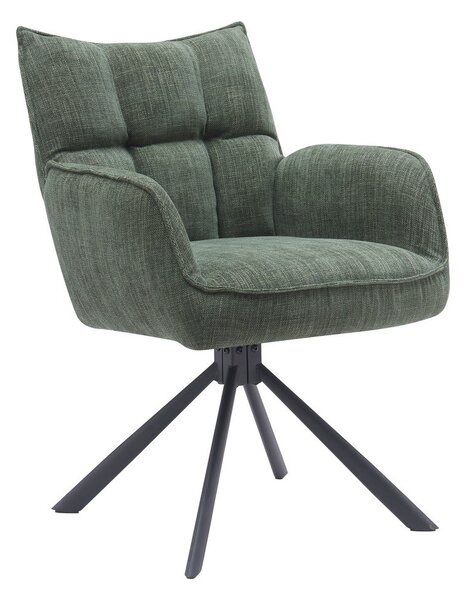 Zelené čalúnené jedálenské kreslá v súprave 2 ks Marilla – Unique Furniture