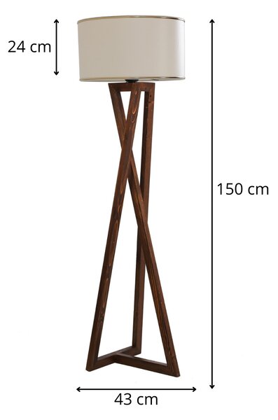 Opviq Stojacia lampa Ceviz orech