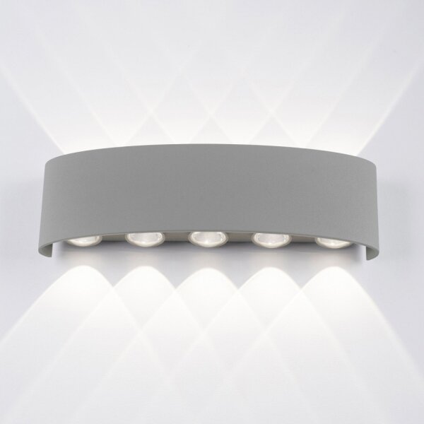Paul Neuhaus 9489-21- LED Vonkajšie nástenné svietidlo CARLO 10xLED/0,8W/230V IP54