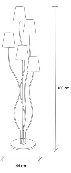 Opviq Stojacia lampa Bonibon I viacfarebná