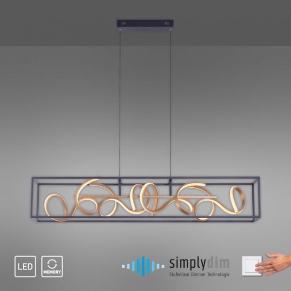 Paul Neuhaus 2416-18 - LED Stmievateľný luster na lanku SELINA 4xLED/10,2W/230V
