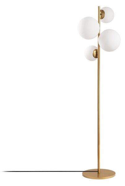 Opviq Stojacia lampa Fazli zlatá