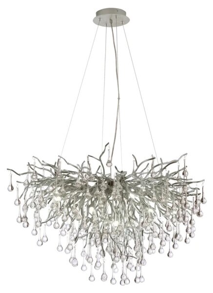Paul Neuhaus 2192-55 - Luster na lanku ICICLE 10xG9/40W/230V 50x100 cm chróm