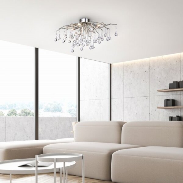 Paul Neuhaus 8090-55 - Prisadený luster ICICLE 4xG9/40W/230V 30x60 cm chróm