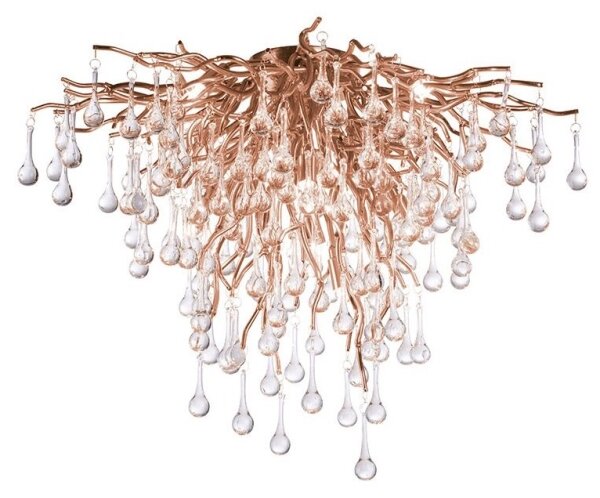 Paul Neuhaus 8091-11 - Prisadený luster ICICLE 9xG9/40W/230V pr. 50 cm mosadz
