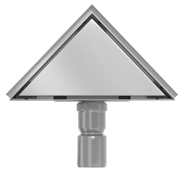 MAXMAX Trojuholníkový rohový sprchový žľab MEXEN FLAT 2v1 - 20 cm, 1010320