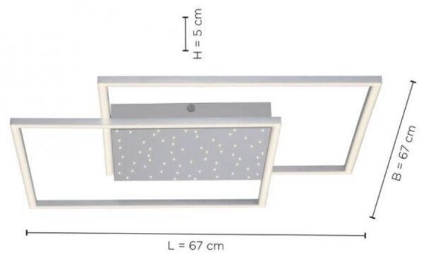 Paul Neuhaus 6024-55 - LED Stmievateľný prisadený luster YUKI LED/49W/230V + DO