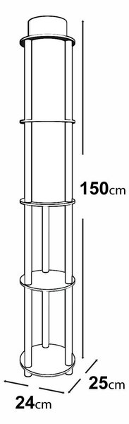 Opviq Stojacia lampa KS-11107 orech