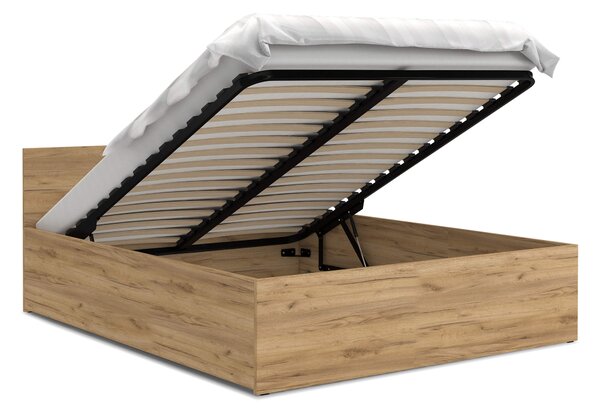 Jednolôžková posteľ s úložným priestorom Dolly - dub craft Rozmer: 200x90