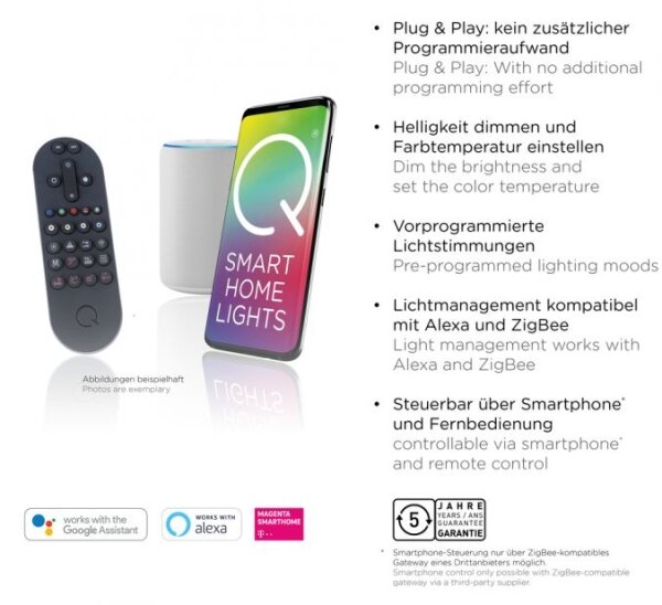 Paul Neuhaus 6071-18-LED Stmievateľné svietidlo Q-PIATO LED/35W/230V 2700-5000K+DO