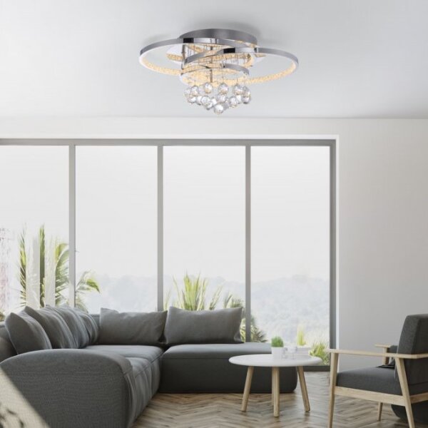 Paul Neuhaus 6267-17 - LED Stropné svietidlo ROTAZO LED/32W/230V pr. 45 cm chróm