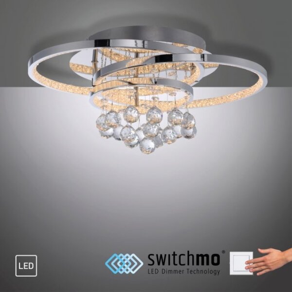 Paul Neuhaus 6267-17 - LED Stropné svietidlo ROTAZO LED/32W/230V pr. 45 cm chróm