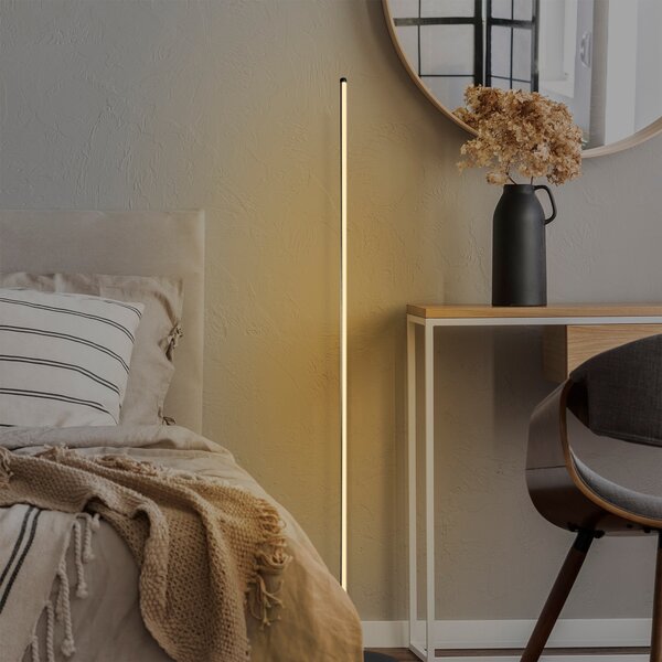 Opviq Stojacia LED lampa ONLY čierna