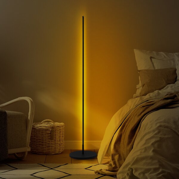 Opviq Stojacia LED lampa ONLY čierna