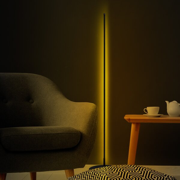 Opviq Stojacia LED lampa ONLY čierna