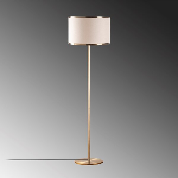 Opviq Stojacia lampa Way retro zlatá/béžová