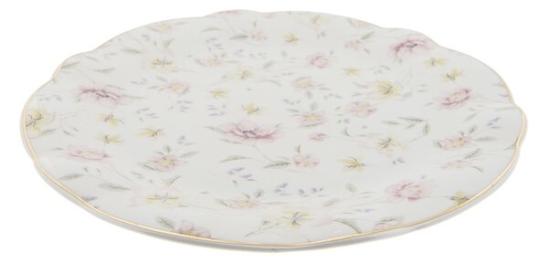 Jedálenský tanier Tea Wild Flower - Ø 26 * 2 cm - Clayre & Eef