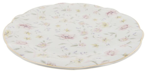 Jedálenský tanier Tea Wild Flower - Ø 26 * 2 cm - Clayre & Eef