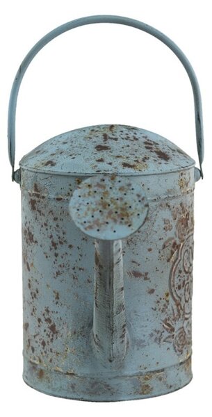 Modro-šedá dekoratívna plechová kanva Country Courier - 50*21*44 cm - Clayre & Eef