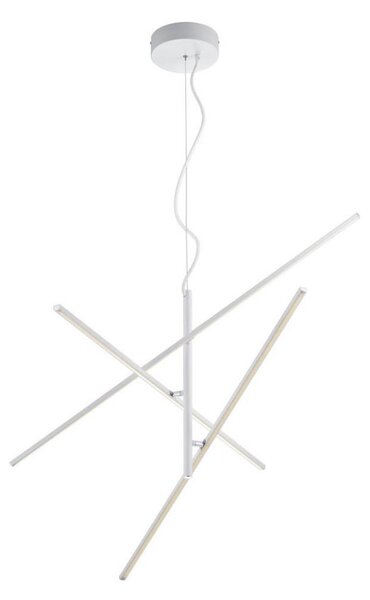 Trio - LED Stmievateľný luster na lanku TIRIAC 3xLED/8,5W/230V biela