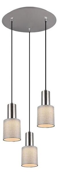 Trio - Luster na lanku WAILER 3xGU10/5W/230V šedá