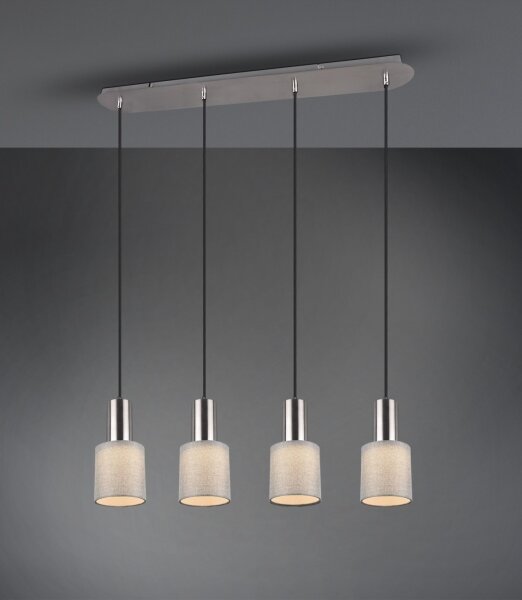 Trio - Luster na lanku WAILER 4xGU10/5W/230V šedá