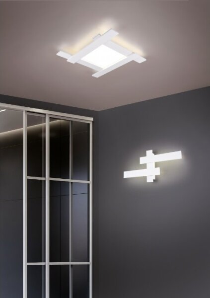 Trio - LED Stmievateľné stropné svietidlo BELFAST LED/18W/230V + LED/14W