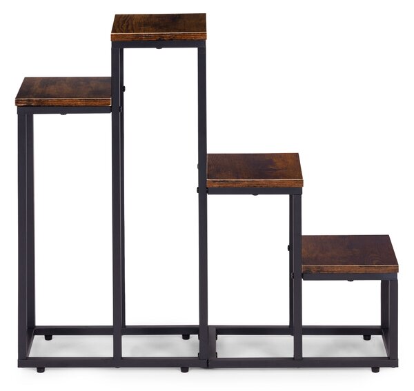 MODERNHOME Stojan na kvety EVELIN 67x69 cm hnedý/čierny