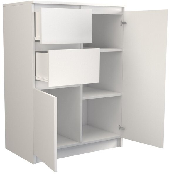 TP Living Komoda 2D2S 70 cm biela
