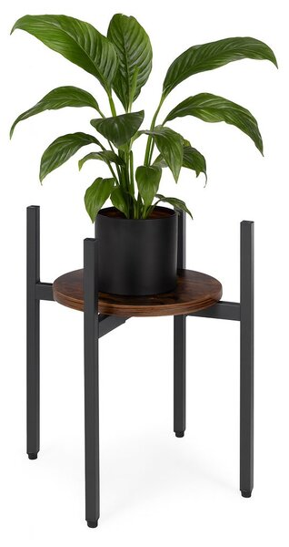 MODERNHOME Stojan na kvety THEO 41,5x35 cm čierny/hnedý