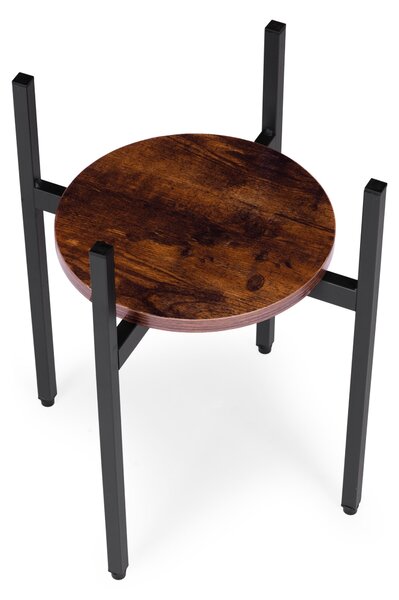 MODERNHOME Stojan na kvety THEO 41,5x35 cm čierny/hnedý